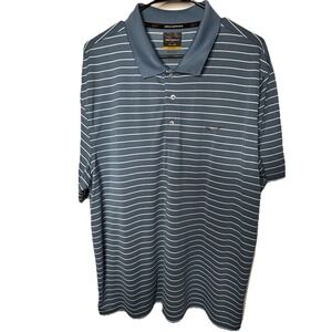 Greg Norman Golf Shirt Size XL Blue Fish Logo